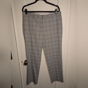 EXPRESS Men's Gray Checkered Pants 34x30